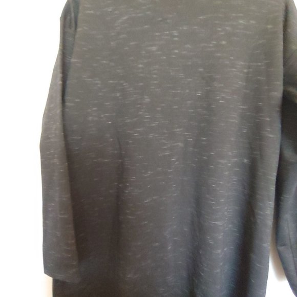 J. Jill Wearever black/gray long sleeve turtle neck knee length dress S pockets - Picture 9 of 15